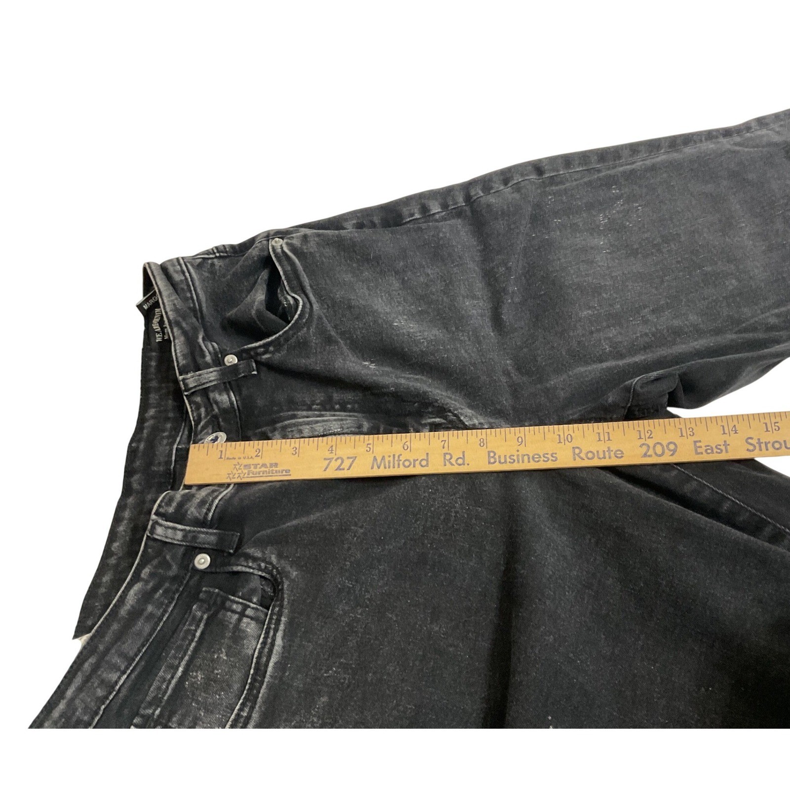 Buffalo Margot Mom Jeans Women 32 Black High Rise Tapered Stretch Denim