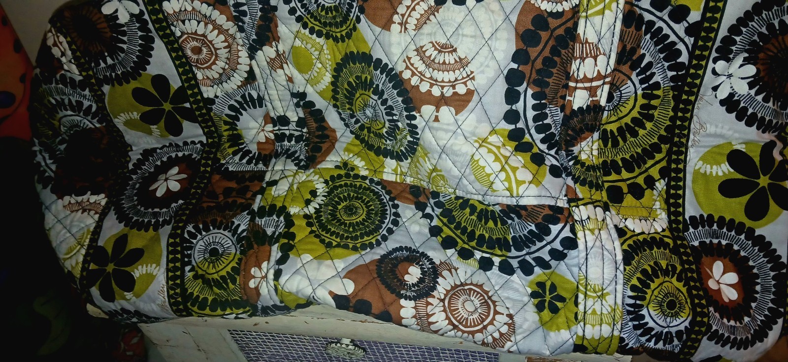 VERA BRADLEY LARGE DUFFLE BAG COCOA MOSS NEW WITHOUT TAGS HTF!
