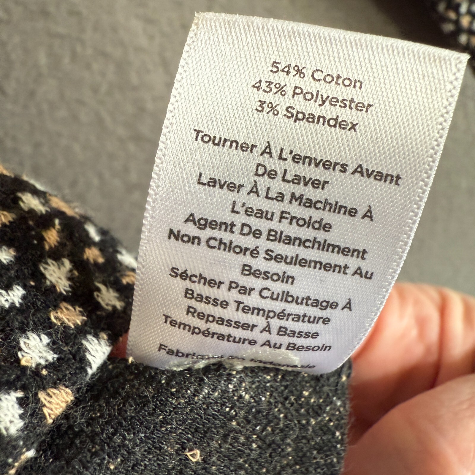 TALBOTS Petite 3/4 Sleeve Pearl Button Cuff Bateau Neckline In Confetti Print LP
