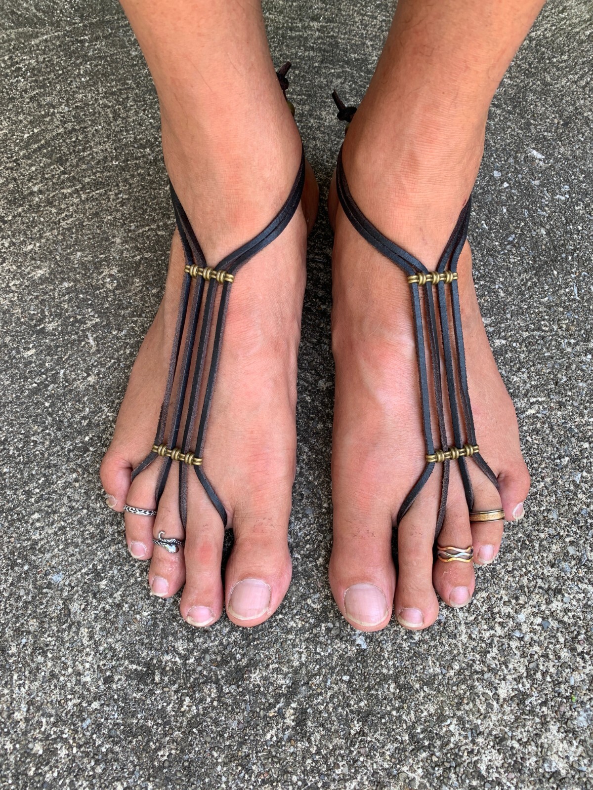 Chux “Breezy” Barefoot Sandals | Men | Soleless sandals | Beach wear | Leather