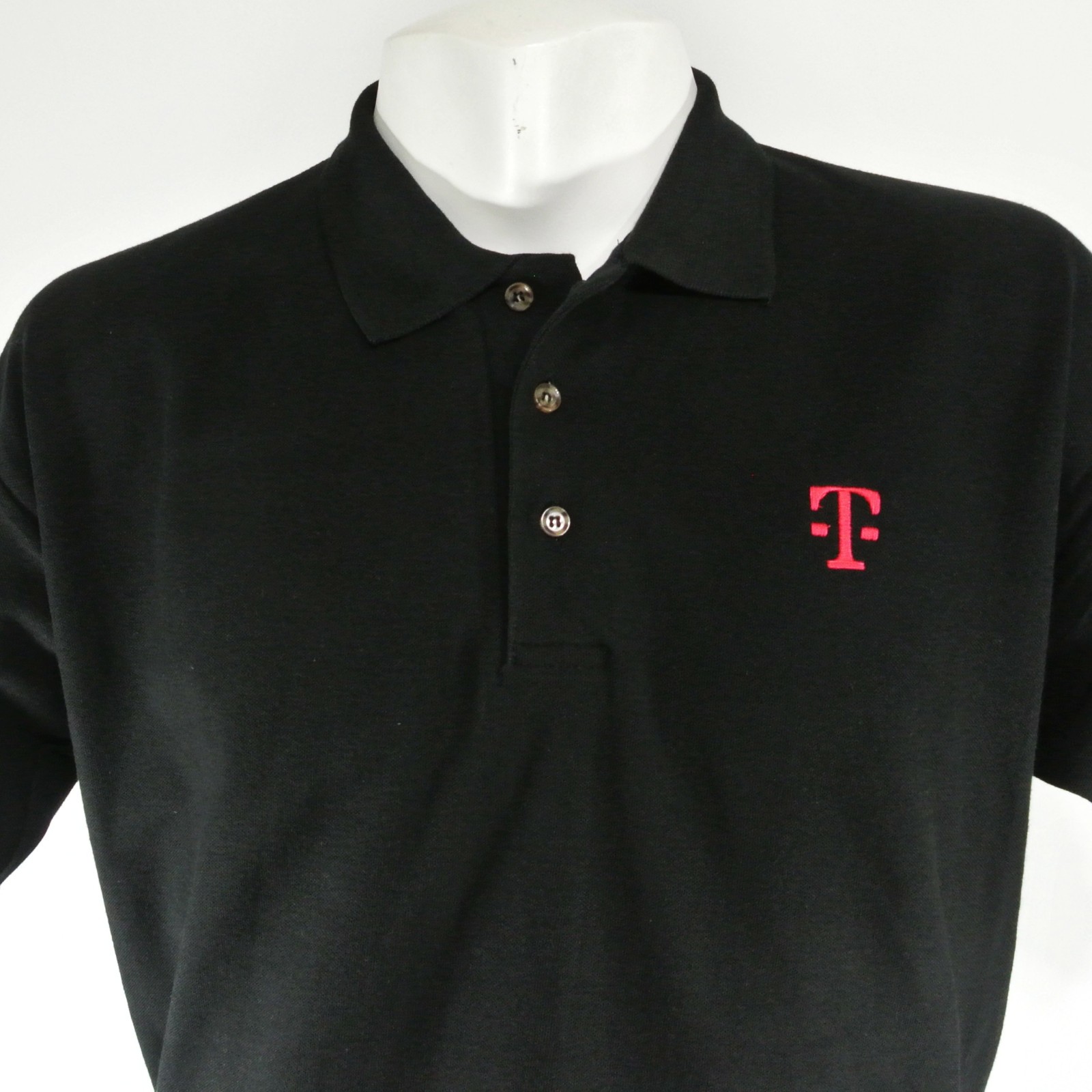 T-MOBILE Communications Tech Employee Uniform Polo Shirt Black Size M Medium NEW