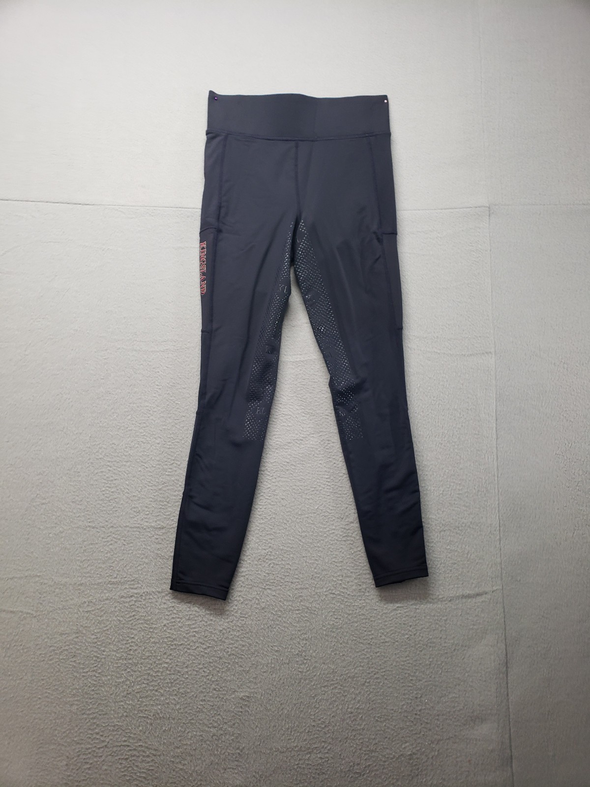 Kingsland Women Leggings M Black Elastic Waist Full Compression Mid Rise Active