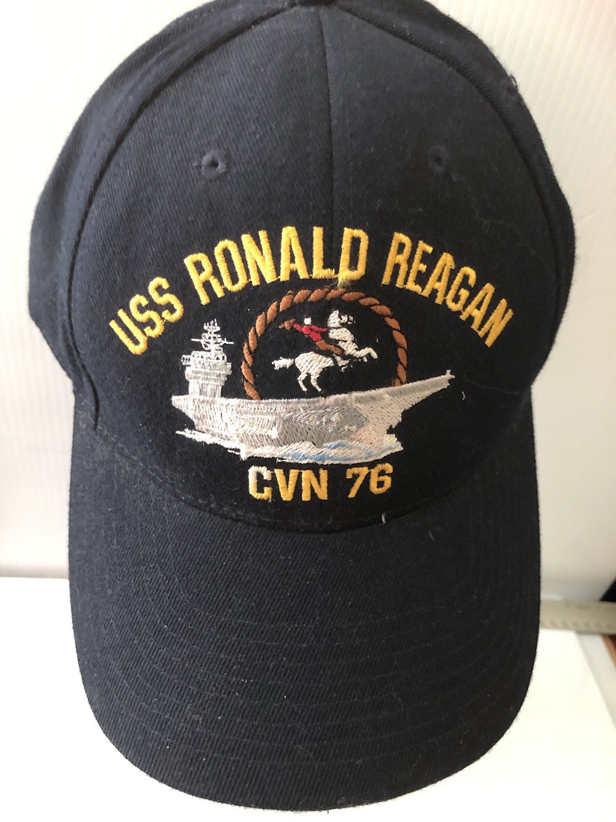 USS Ronald Reagan CVN-76 HAT. One size fit most.Made in USA by CORPS, California