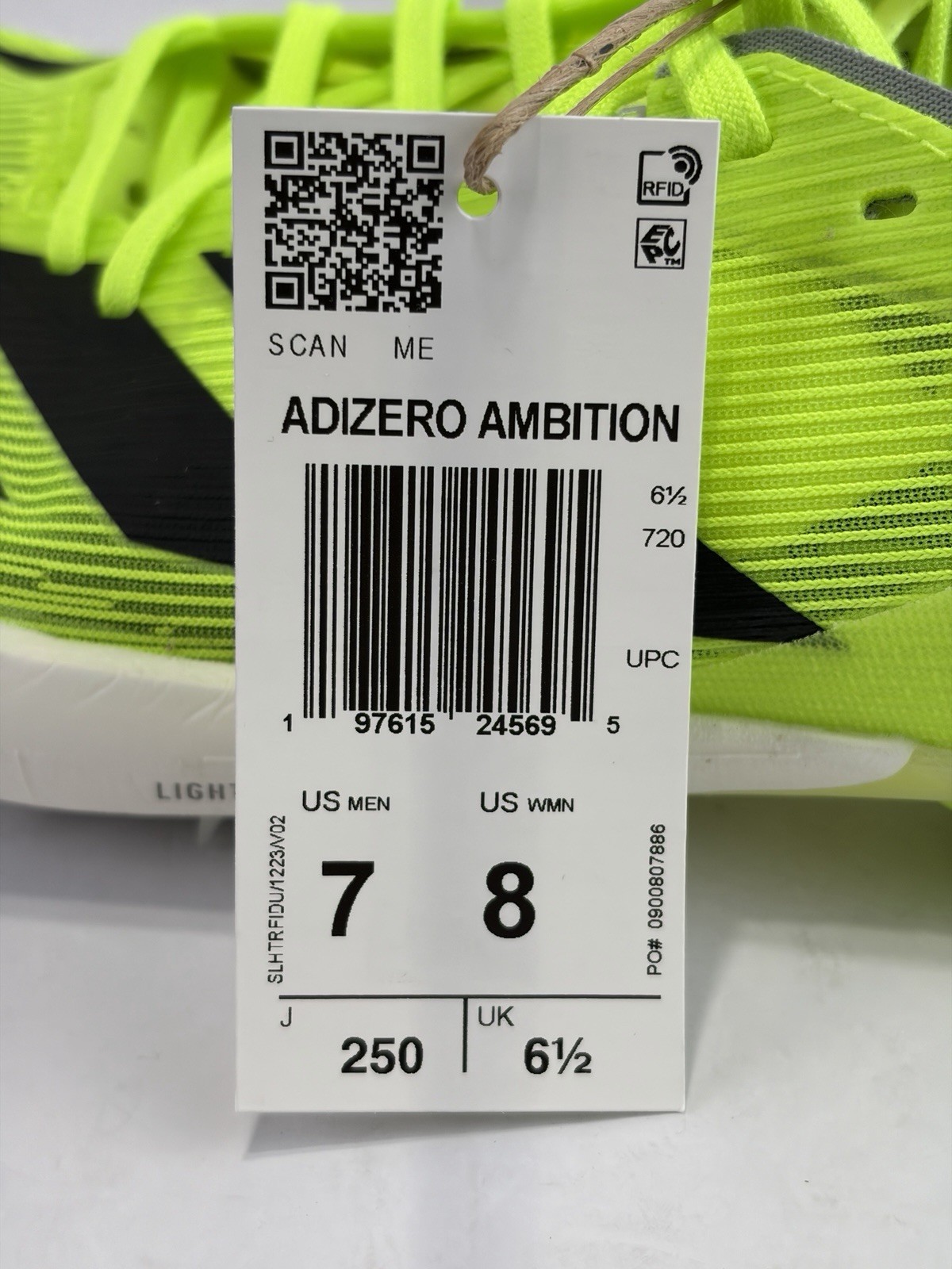 adidas Adizero Ambition Lucid Lemon Spikes IH5798 Men’s 7 Women’s 8 NWT $150