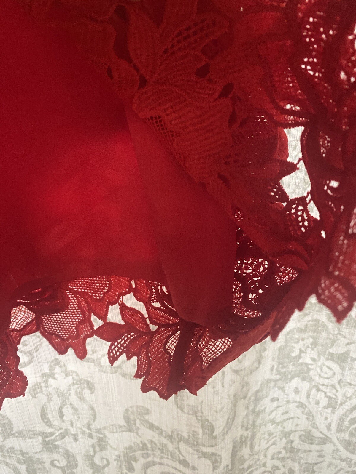 J Crew Collection Classic Lace Overlay Formal Holiday Event Sheath Dress Red 4