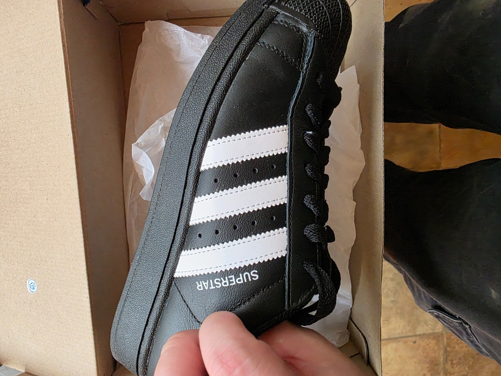 Size 8.5 – Adidas Superstar 2 Black W