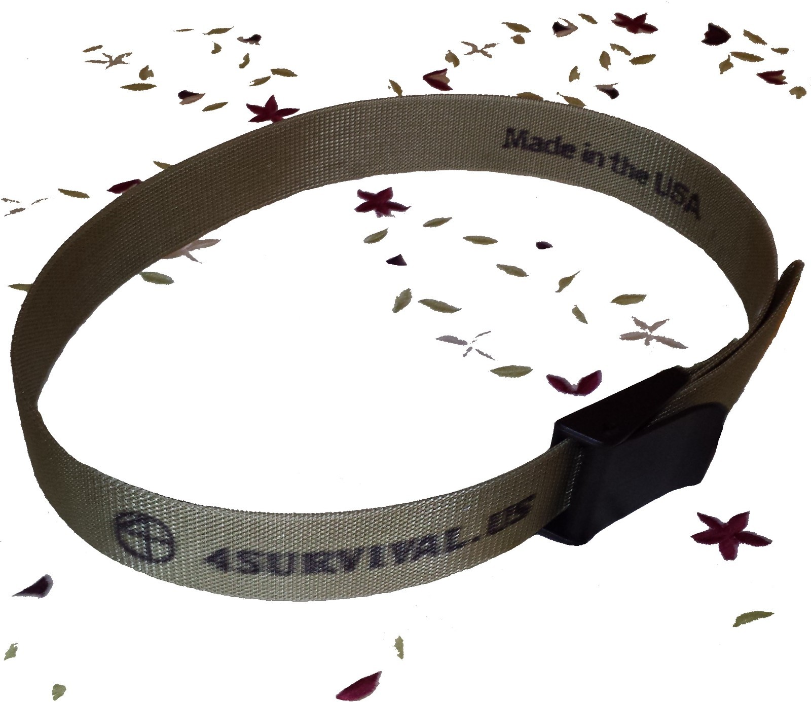 Tactical belt – Heavy 2″ Wide stiff scuba Nylon, Tan with plastic cam buckle.