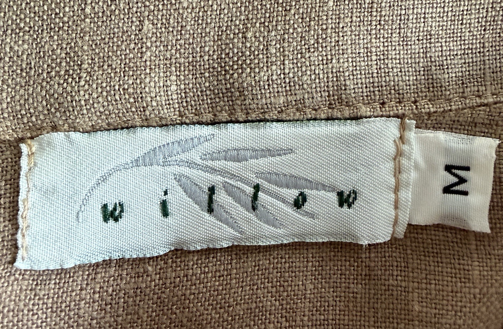 Willow Brand WMs Casual 100% Linen Button Shacket/Jacket Size M Cinchable
