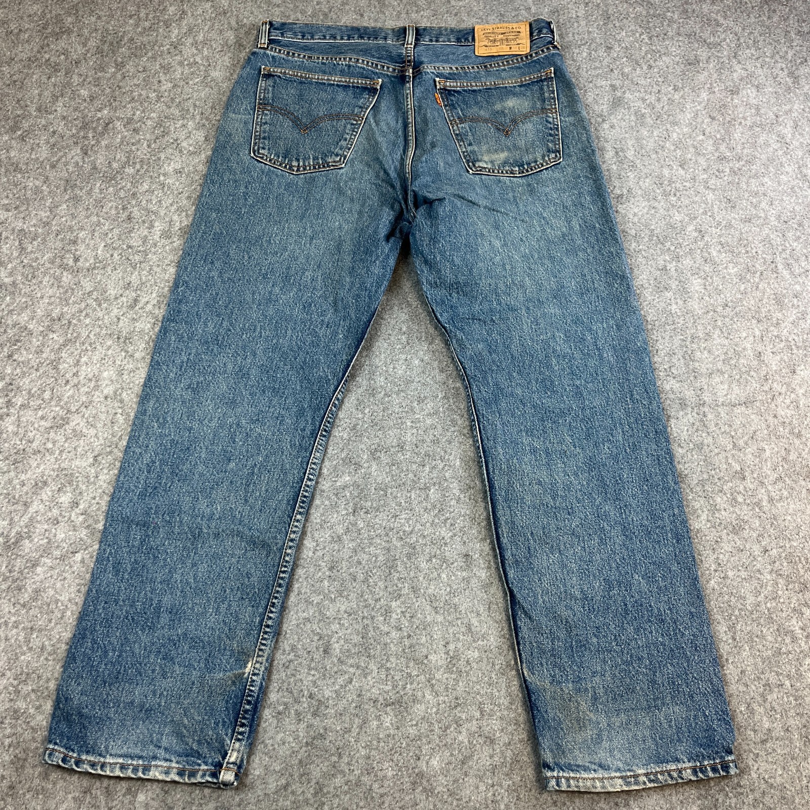 Vintage Levi’s 615 Mens Jeans Regular Straight 36 30 Mid Blue Orange Tab 90s