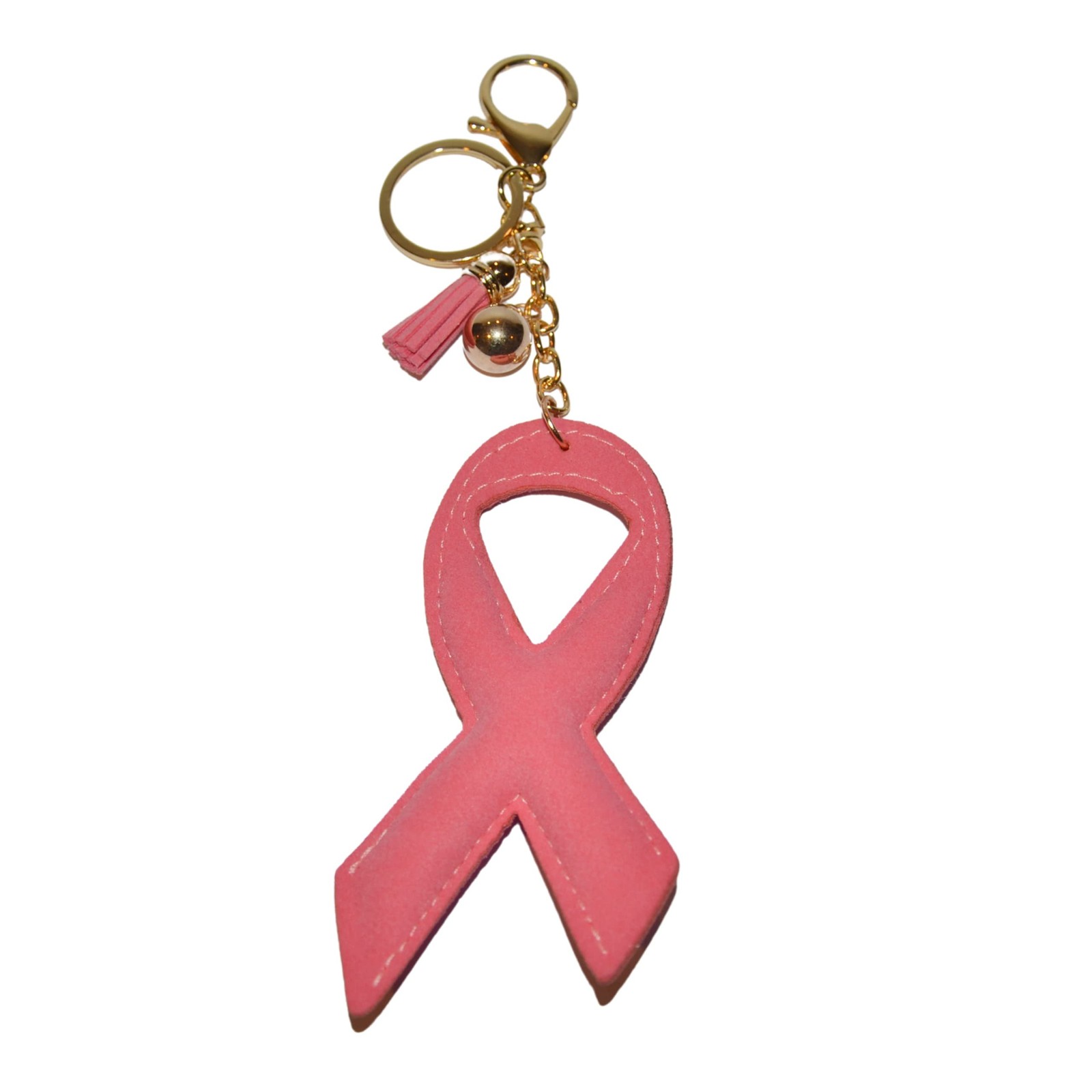 Popfizzy Pink Ribbon Breast Cancer Awareness Keychain for Women and Girls,…