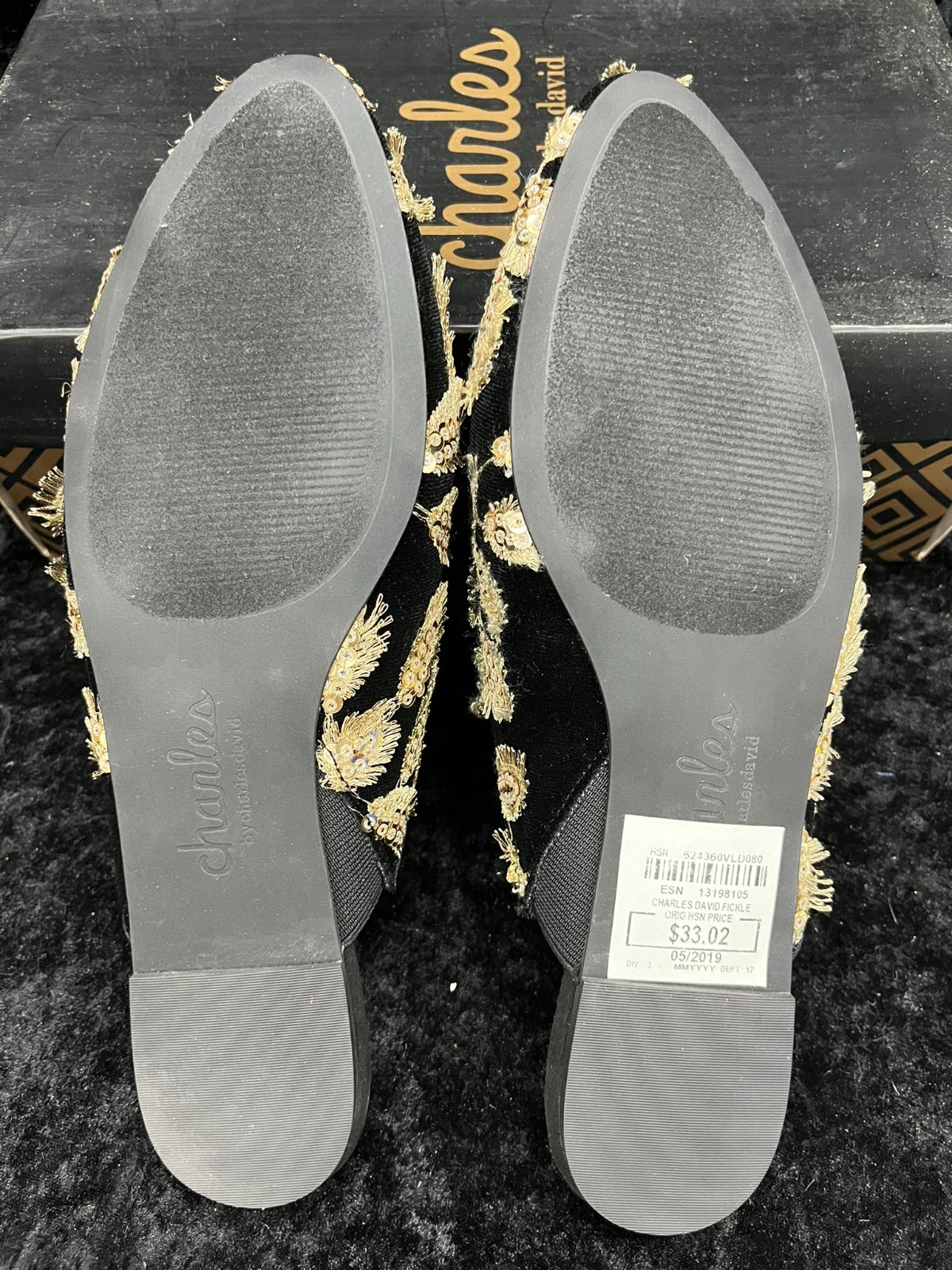 Charles by Charles David Women’s Fickle Embellished Mule Gold 8 M (371)