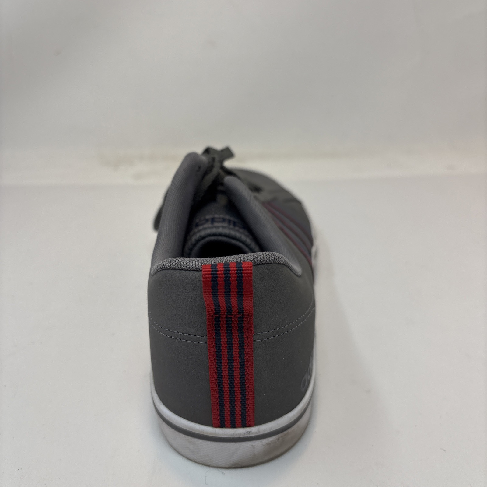 Adidas Men’s Size 9.5 VS Pace Trainer Steel Grey Blue and Red