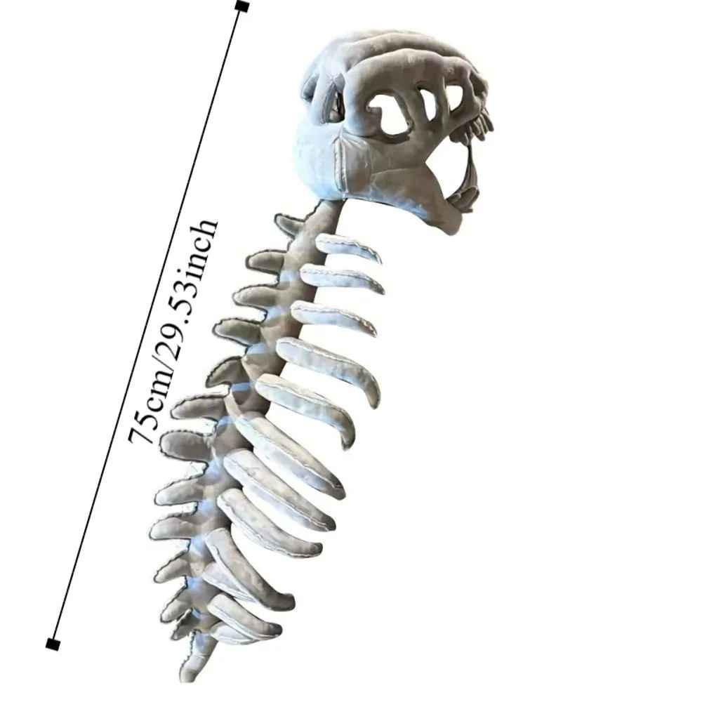 3D Dinosaur Skeleton Plush Toy 75cm Funny Soft Comfortable Cosplay Kids Gift