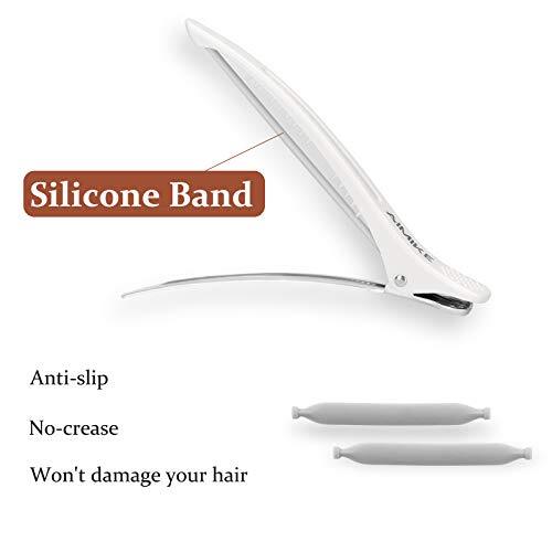 6 Pack 4.3 Inch Long Professional Hair Clips Non-Slip Hair Styling Clips