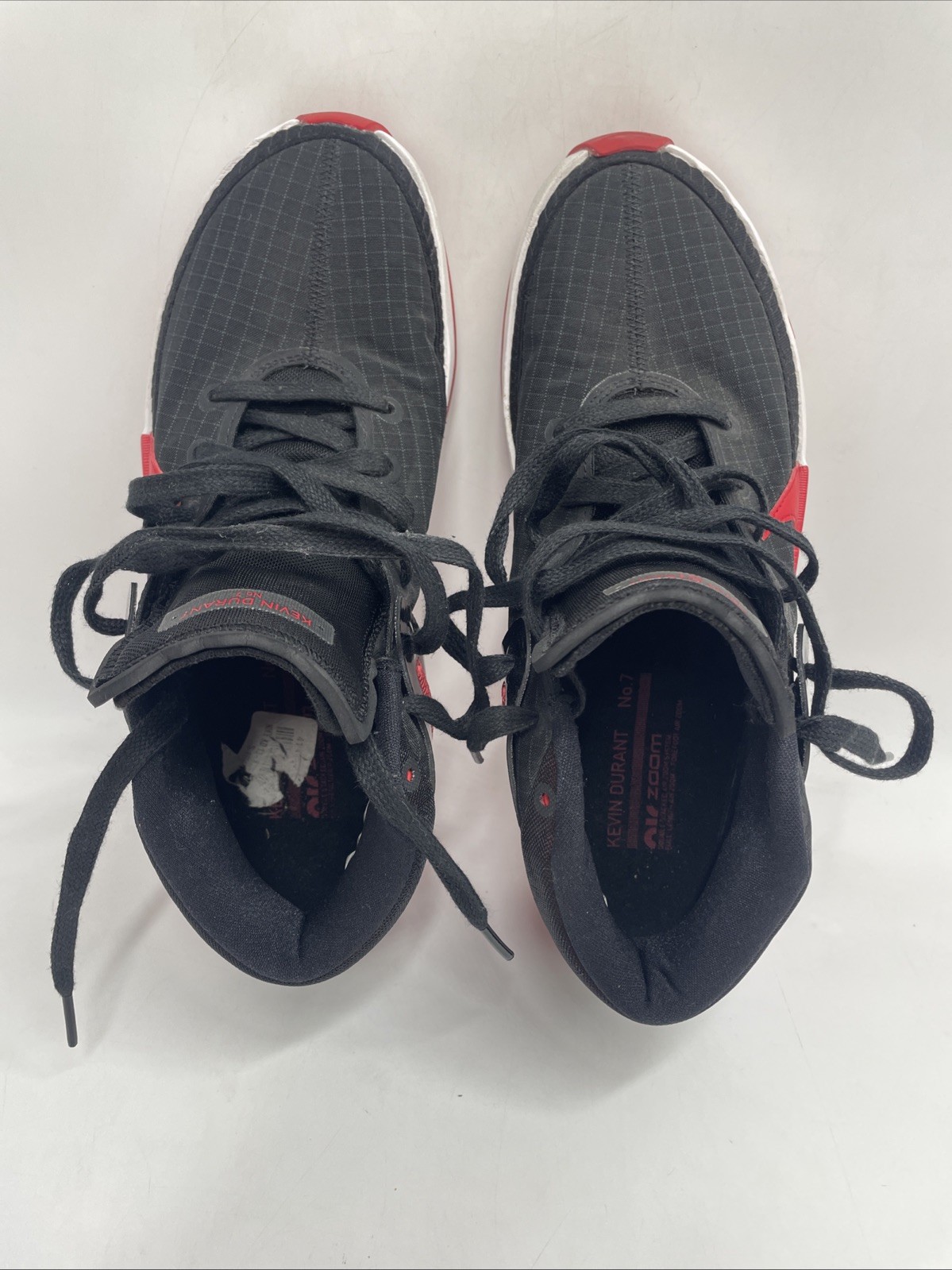 2020 Nike Kevin Durant 13 Bred Men’s 9.5 Black/Red Basketball Shoes (CI9948-002)