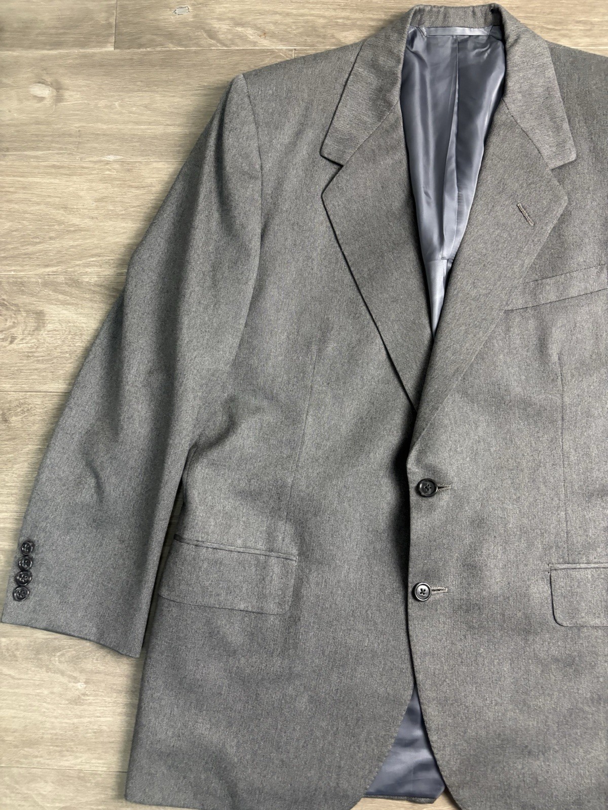 Oxxford Kenilworth Super Worsted 2 Piece Suit Size 42 Gray Pants 34×30