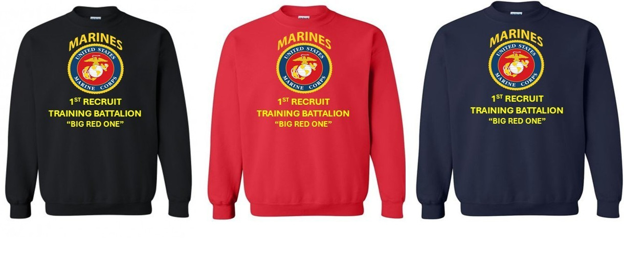 MARINE*3RD RECRUIT TRAINING BATTALION *SWEATSHIRT.USMC OFFICIAL LICENSE