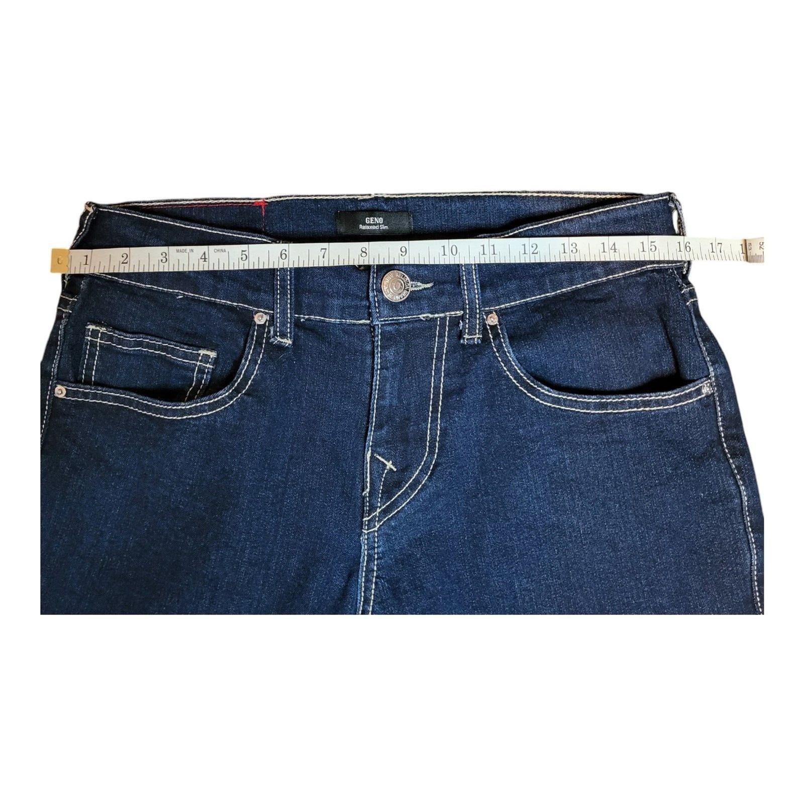 True Religion Jeans Mens 28 Geno NS Slim Dark Wash 28×31