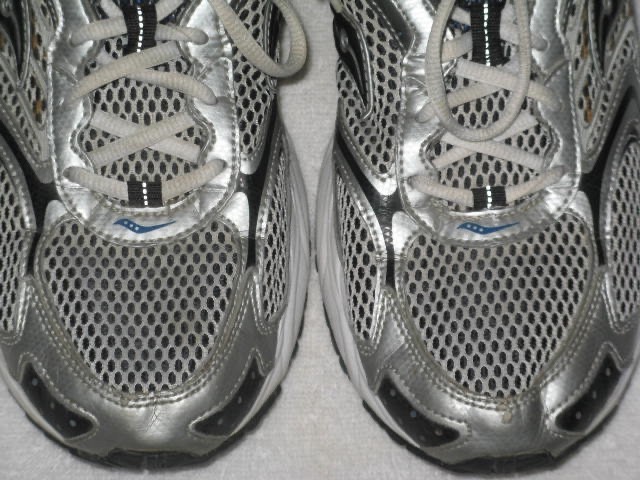 Saucony Grid Cohesion 3 Mens 11.5 Running Shoes Silver Blue Black Gray 25042-14