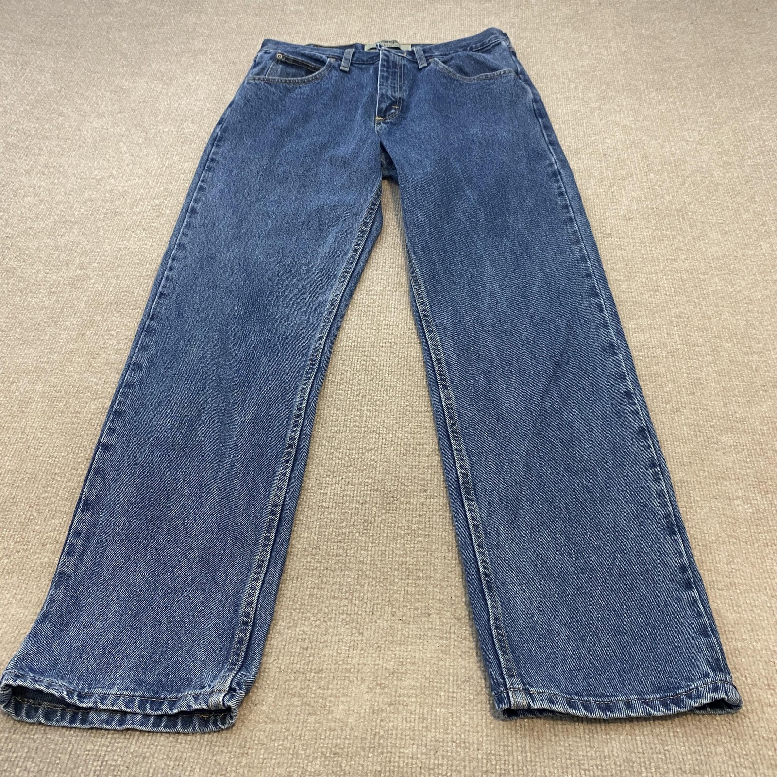 Wrangler Authentics Jeans Mens 32×32 Blue Medium Wash Relaxed Straight Denim