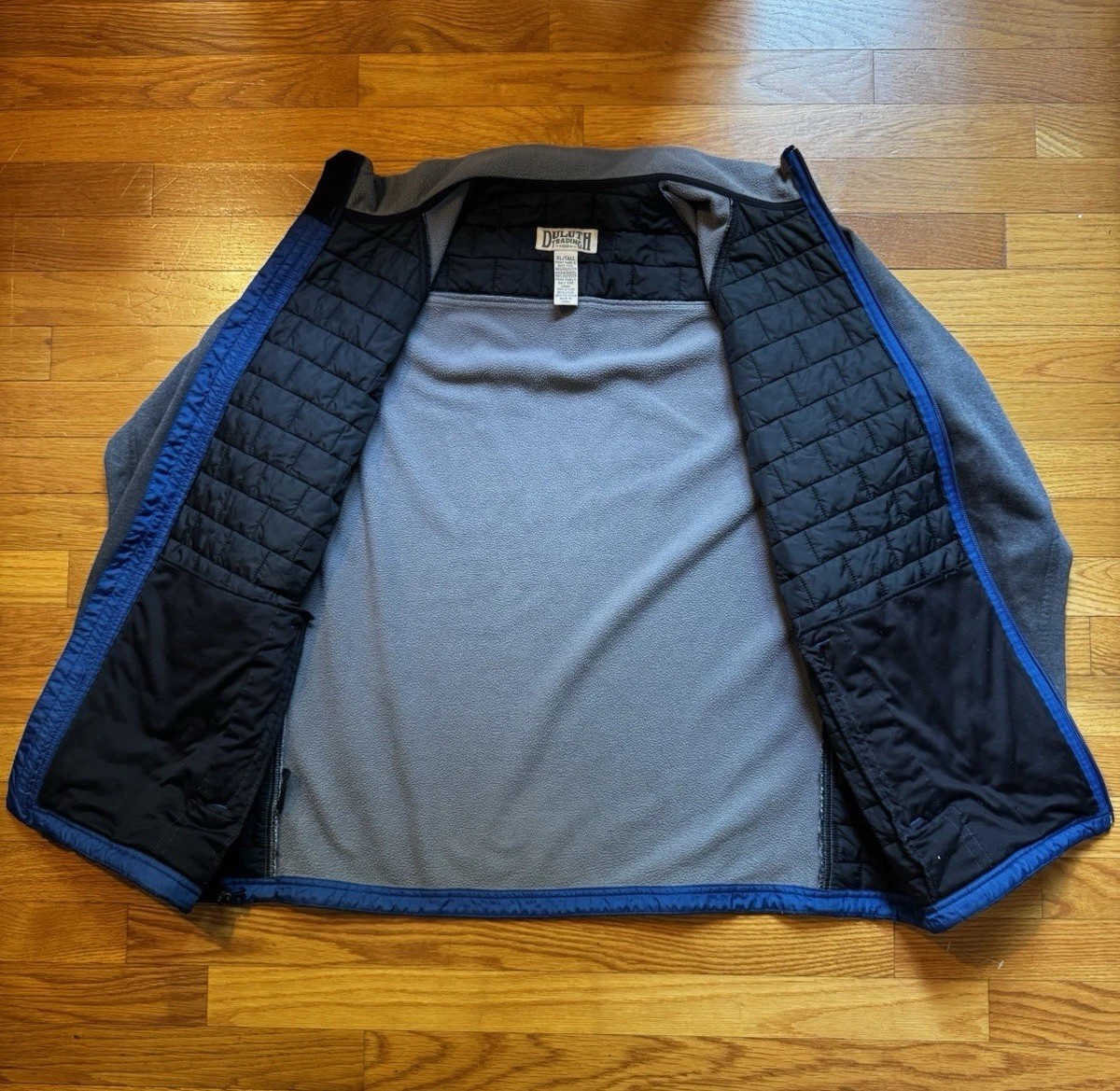 Duluth Trading Co. Men’s XL Tall Full Zip Thinsulate Lined Jacket Blue/Gray