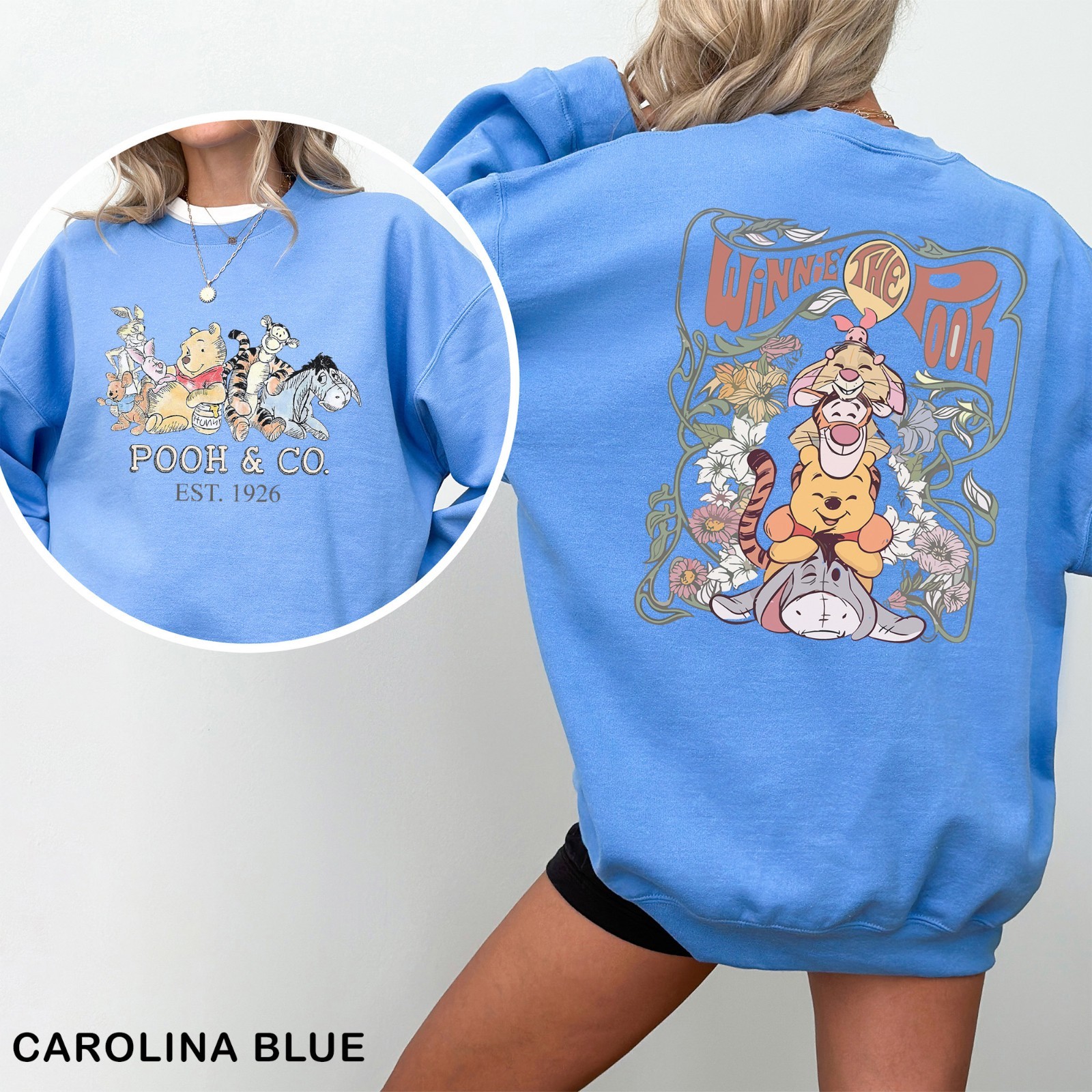 Winnie the Pooh Friends Sweatshirt, Pooh Tigger Piglet Eeyore Sweatshirt, 203103