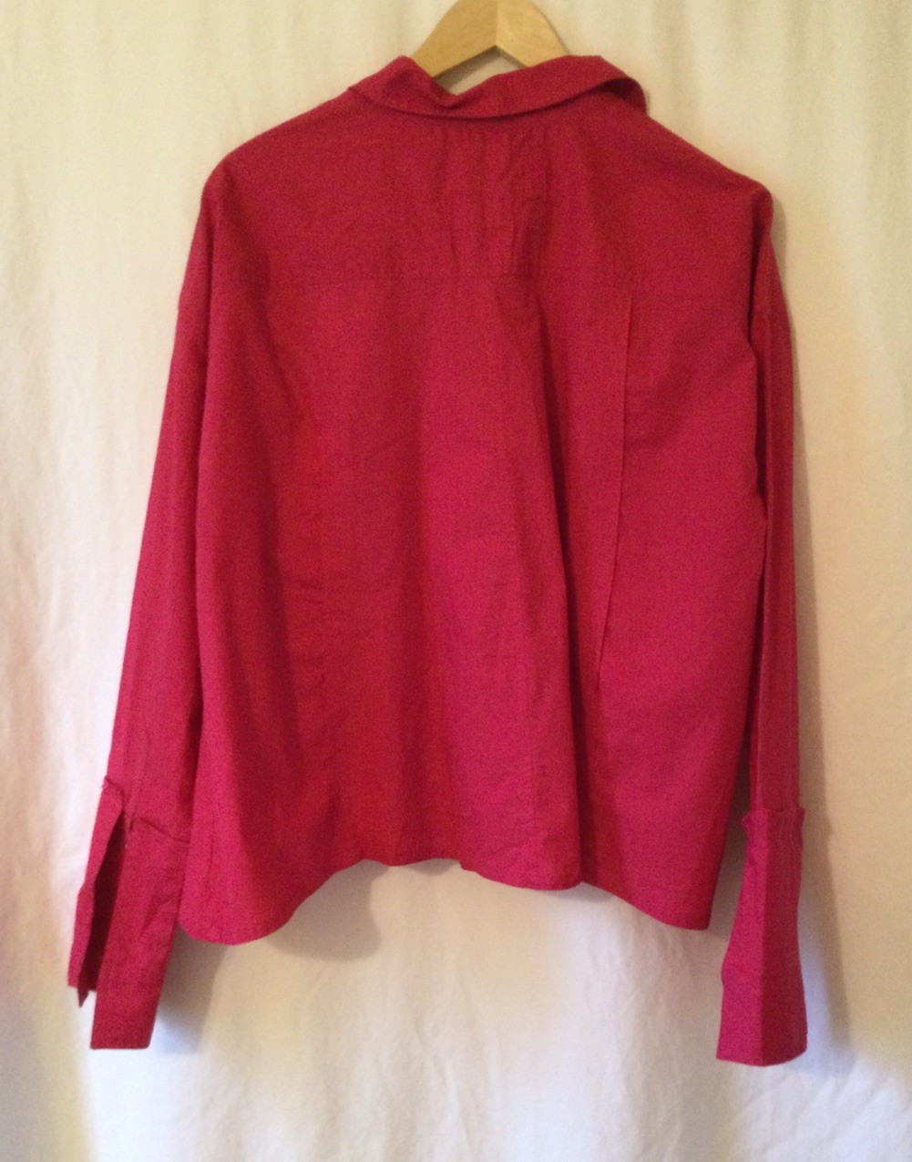 We The Free Pink Remade Button Up Double Cuff Shirt Size Small Unique