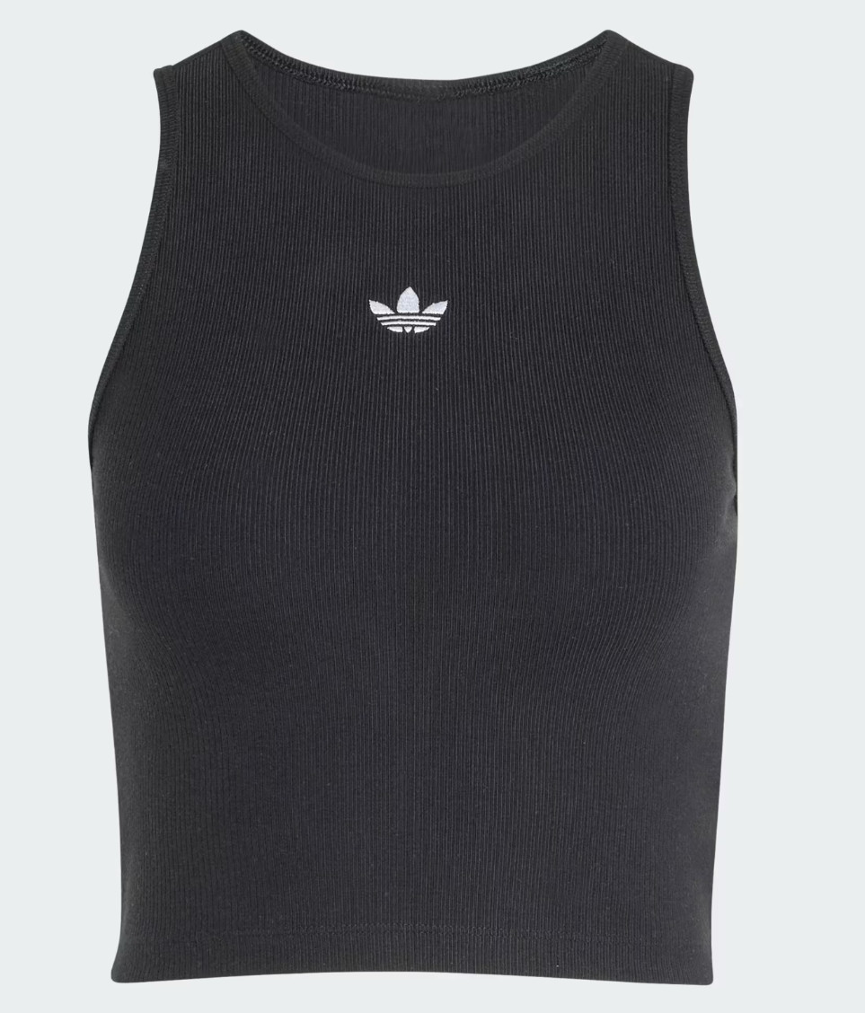 adidas Originals Essential Rib Tank Top Women’s Lifestyle Casual AsiaFit KR3602