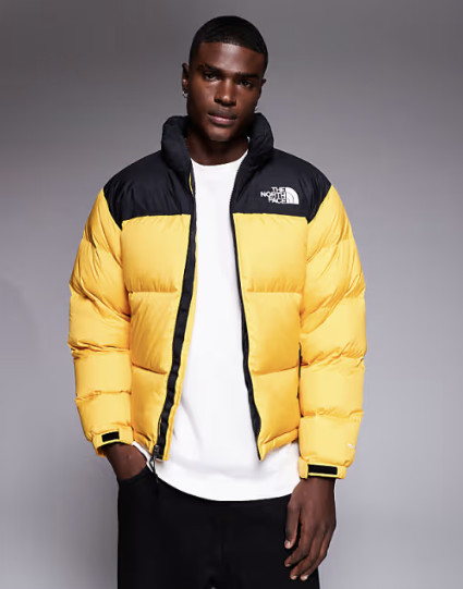 The North Face 1996 Retro Nuptse 700 Jacket Arrowwood/Yellow Size Medium Vintage