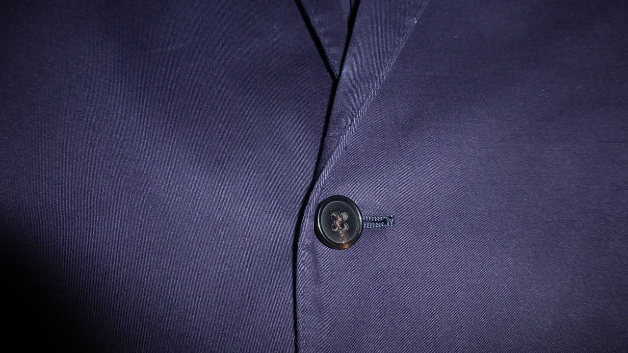 Ralph Lauren Purple Label Blazer 42R Blue Italy Brushed Cotton Gab Jacket