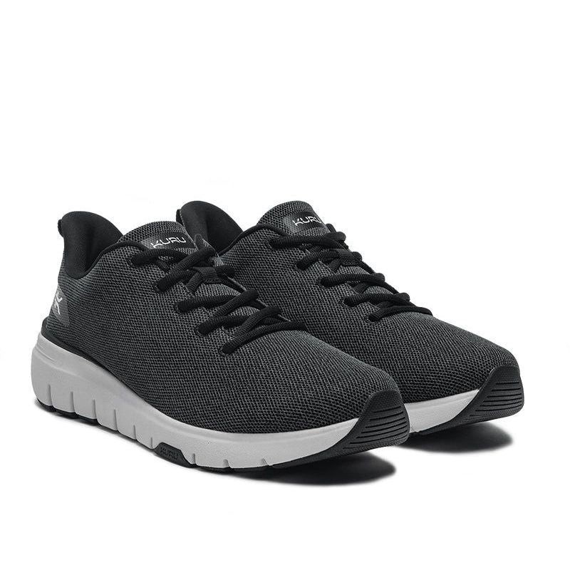 New Women’s KURU FLEX Via Athletic Sneaker Jet Black-Bright All Sizes Ships Free