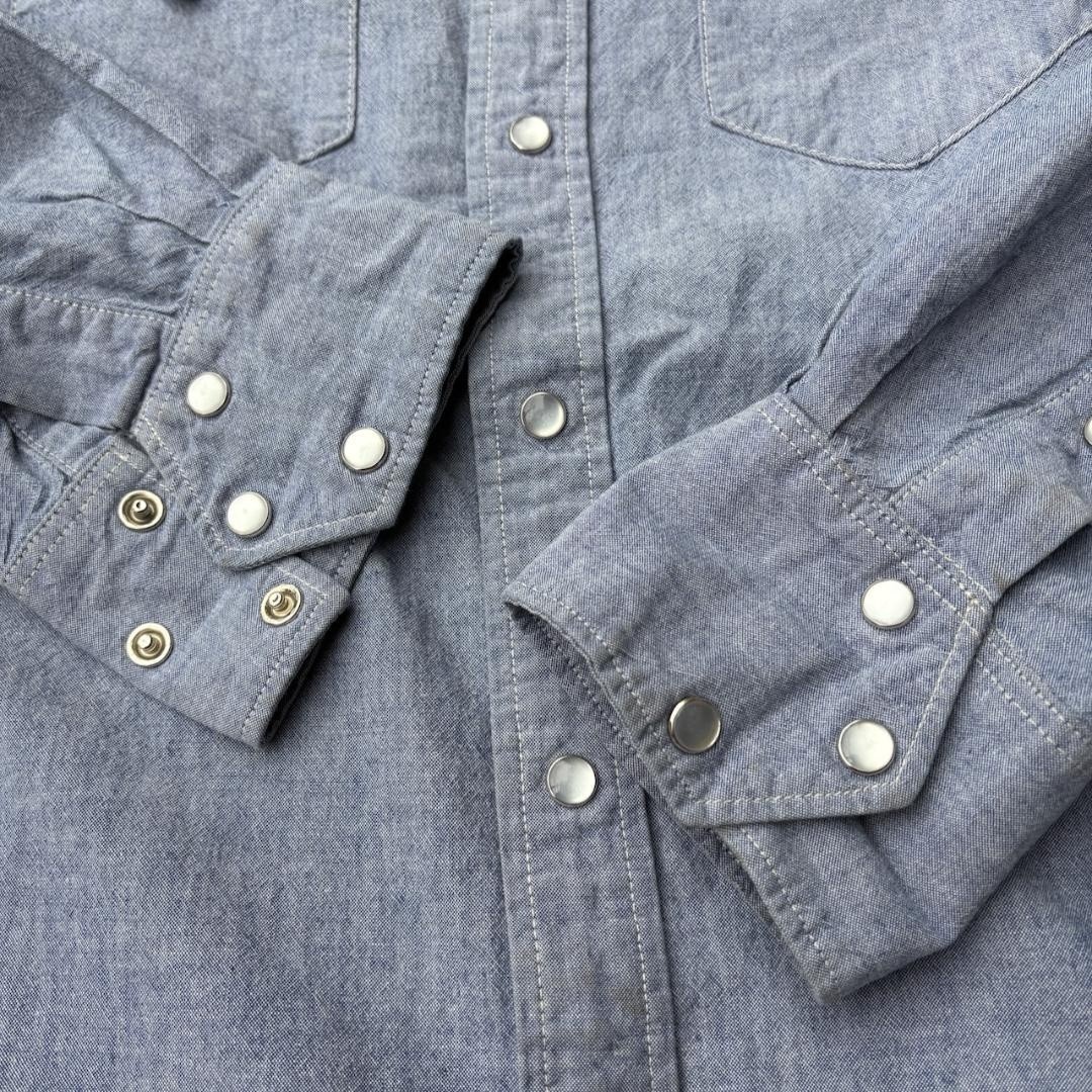 Engineered Garments Chambray Western Shirt Size L Japanese Designer F/S