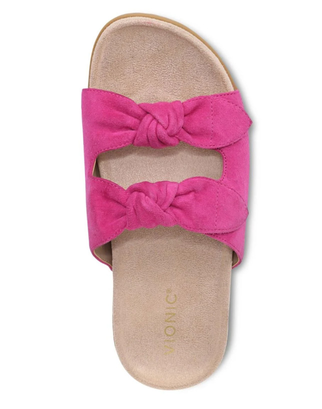 Hot sales! Vionic Elara Slide Sandal – Rose Violet Suede