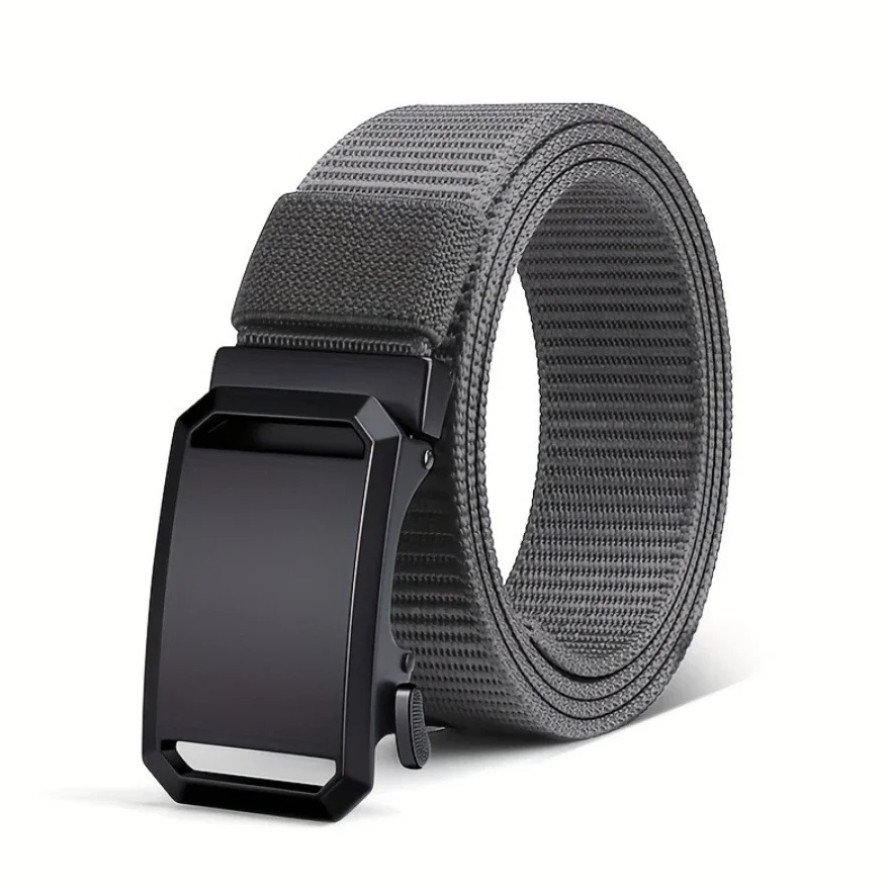 1pc Canvas Tactical Belt with Automatic Buckle Casual Military Style – NEW