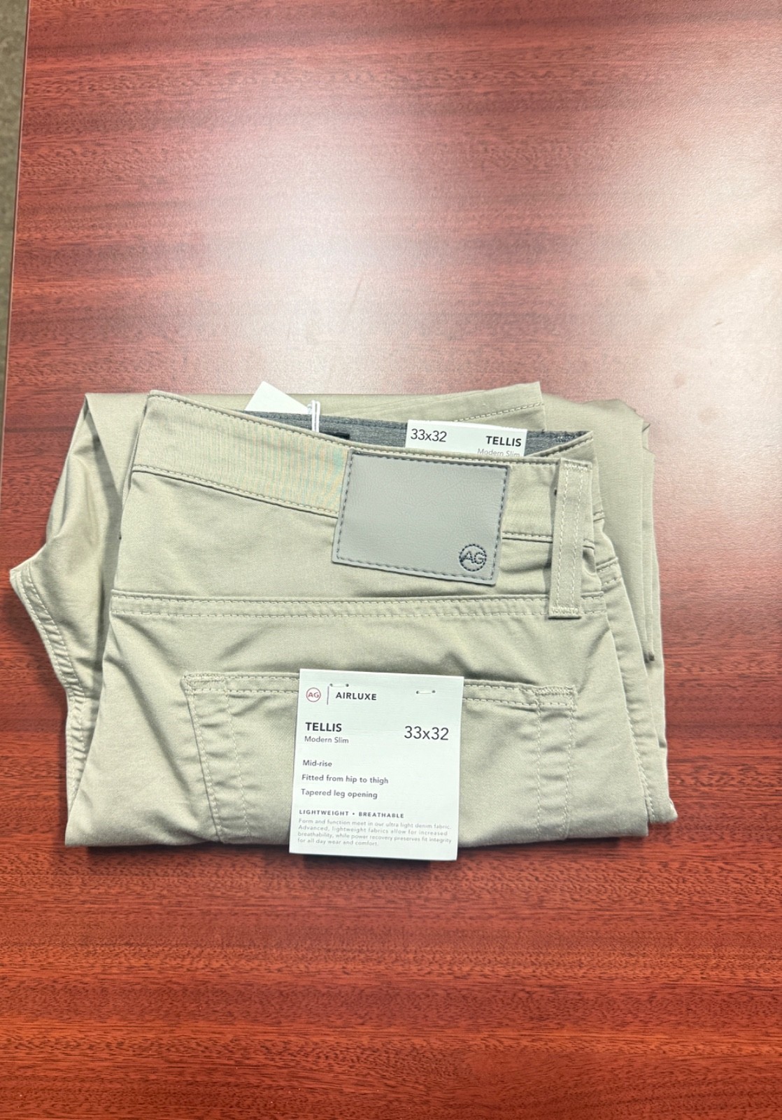 adriano goldschmied Tellis Pant Airluxe 33×32 Dry Rust