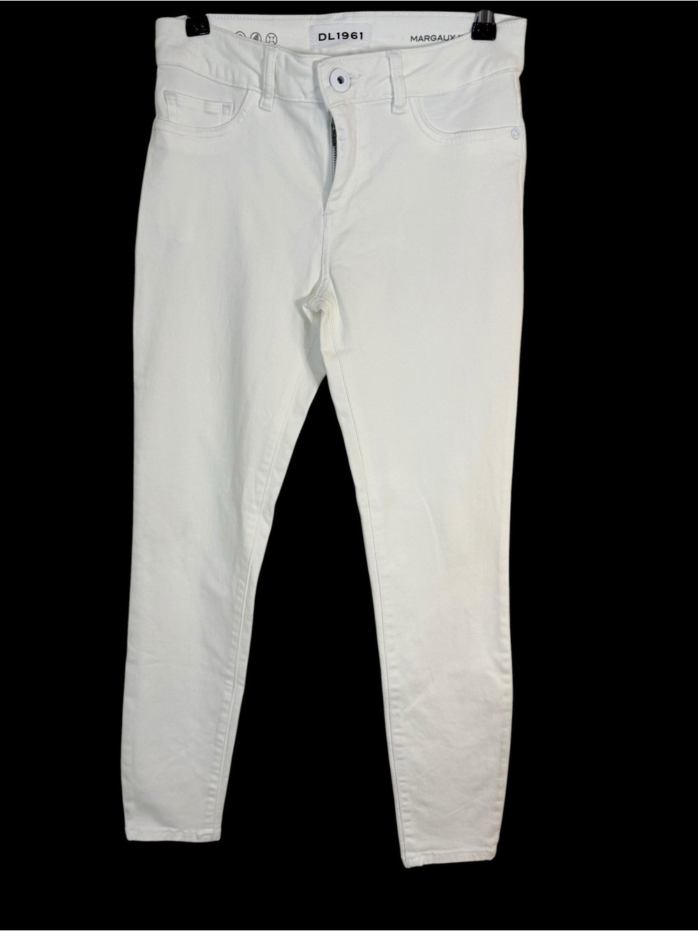 DL1961 Margaux Instasculpt Skinny Jeans White Size 25 Ankle Stretch