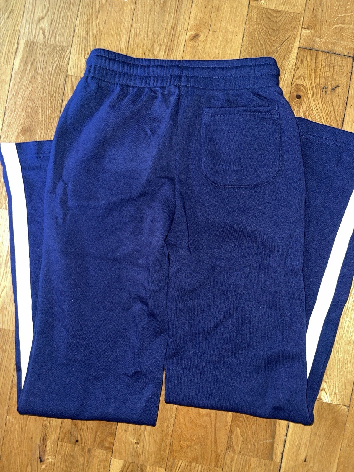 Peanuts Hybrid Women’s XXS Blue Sweatpants Snoopy Side Stripe Drawstring Pockets