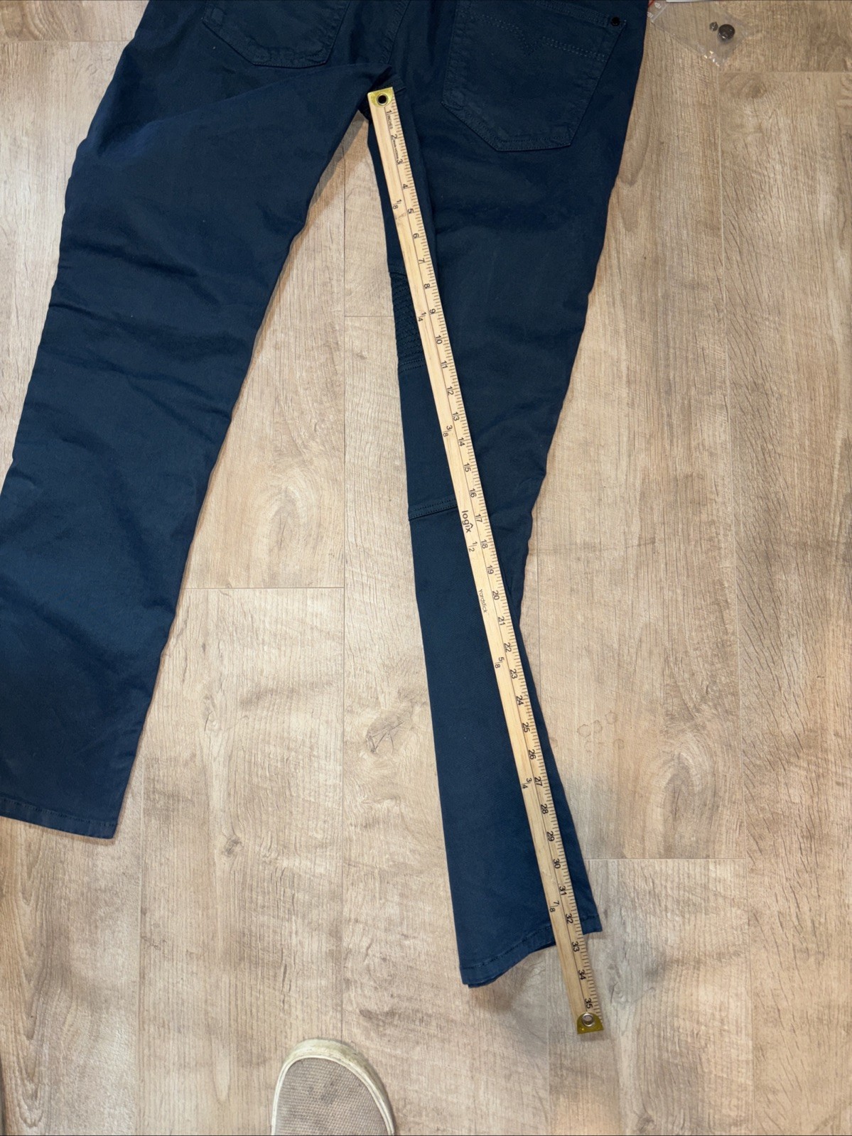 NWT Versace Collection Navy Stretch Moto Pants Size 35×32 MSRP $795