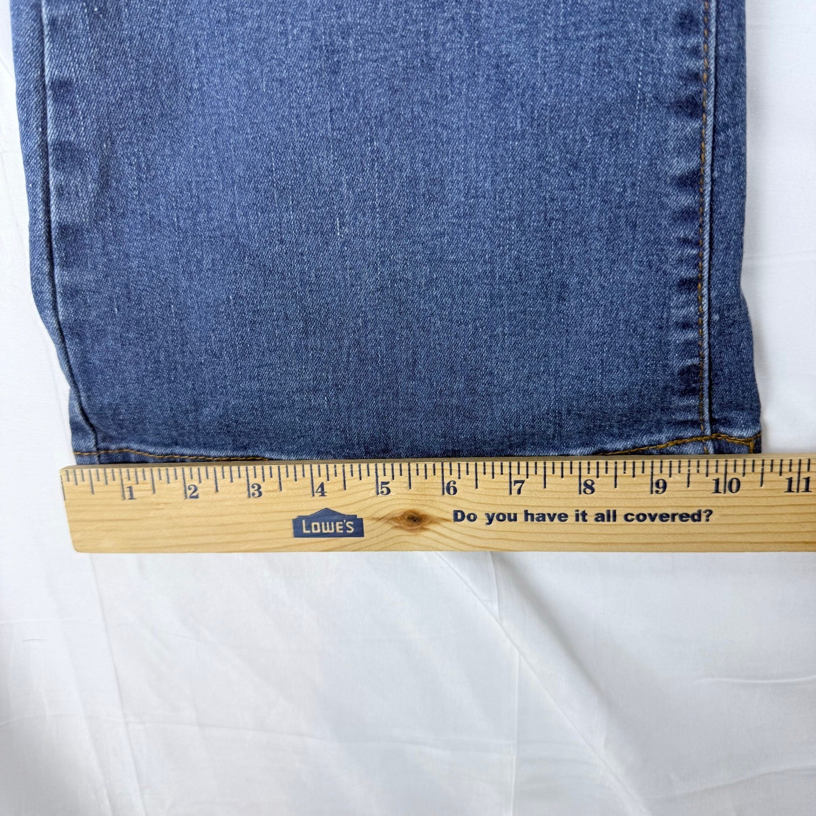 Blue Savvy Flare Jeans Womens 11/30 Blue Excellent High Rise Stretch Bell Bottom