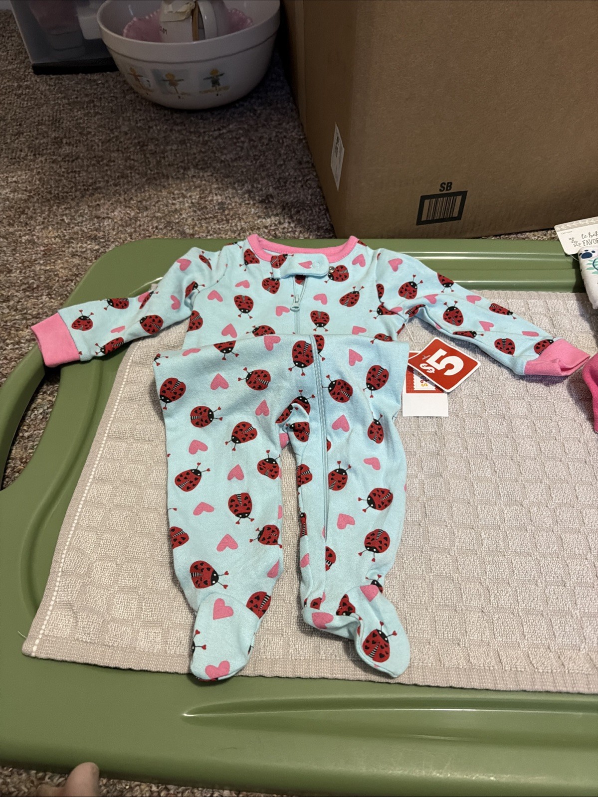 Infant Girls 7 Piece Summer Bundle Set & Accessories – Size 0-3 Months-NWT/NWOT