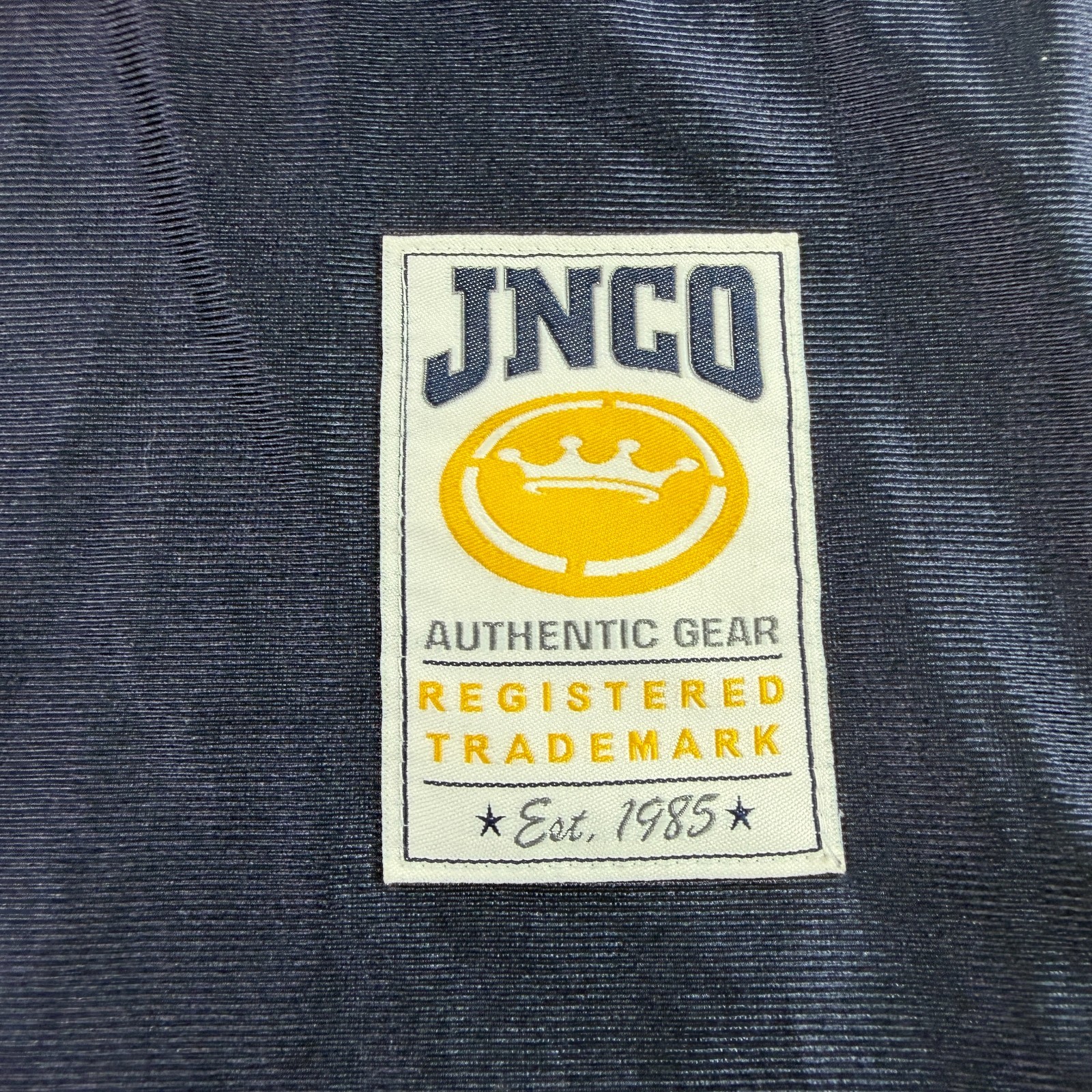 Vintage Y2K 2000s Jnco Jeans Jersey Sabertooth Tiger HipHop Skate Blue XL 24×29