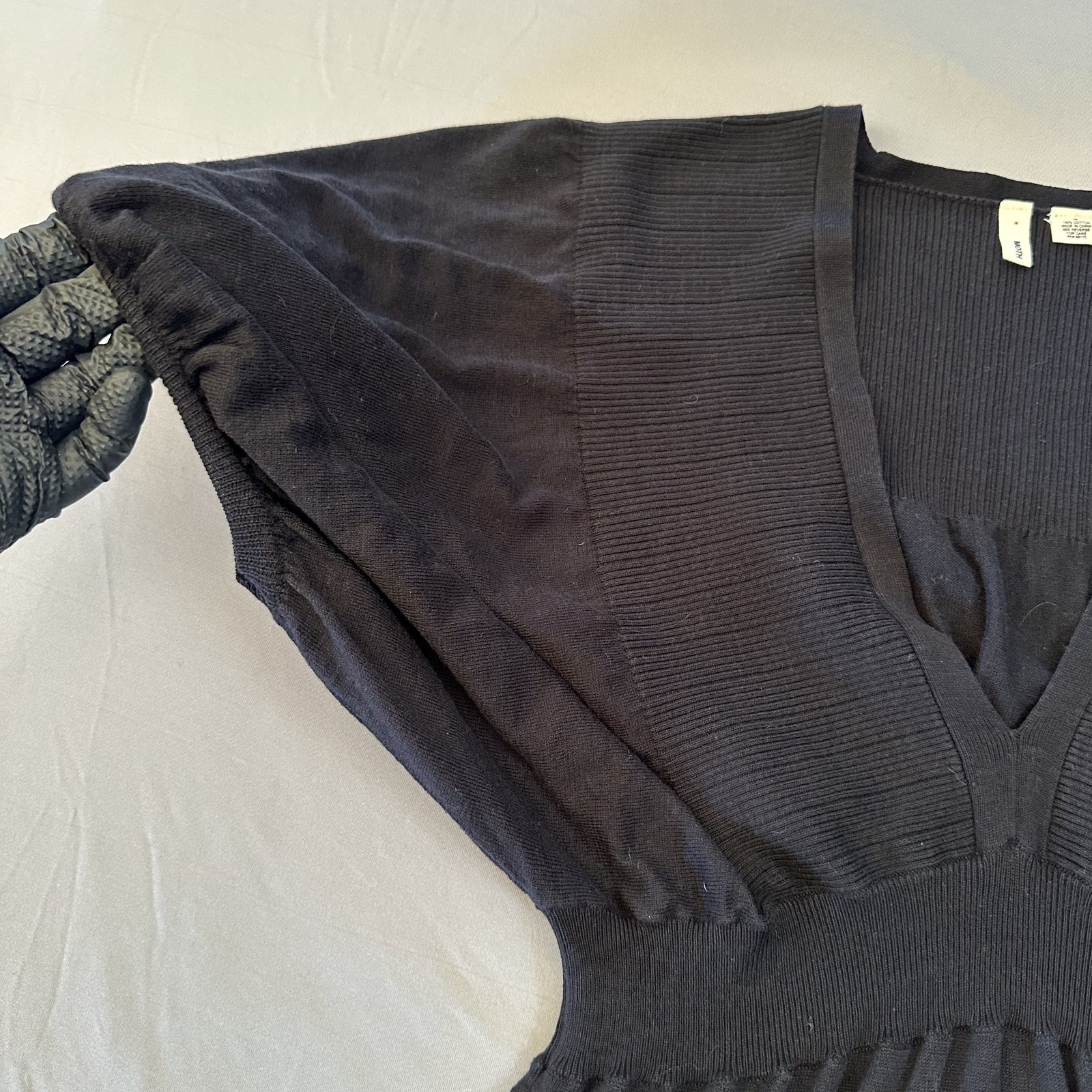 Moth Sweater Dress Womens Medium Batwing Dolman Sleeve Knit Pullover