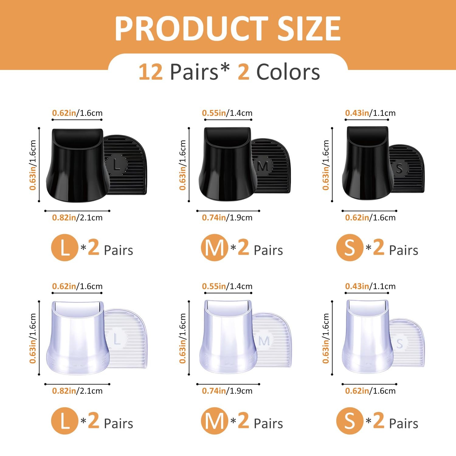24 PCS Heel Caps for High Heels, Stiletto Heel Protectors, Soft Silicone Non-…