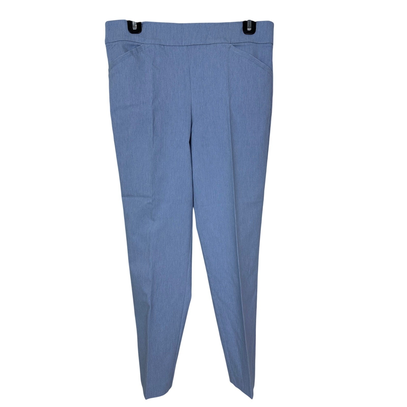 Counterparts Women’s Light Blue Pull On Pants Medium Rayon Nylon Elastic Waist