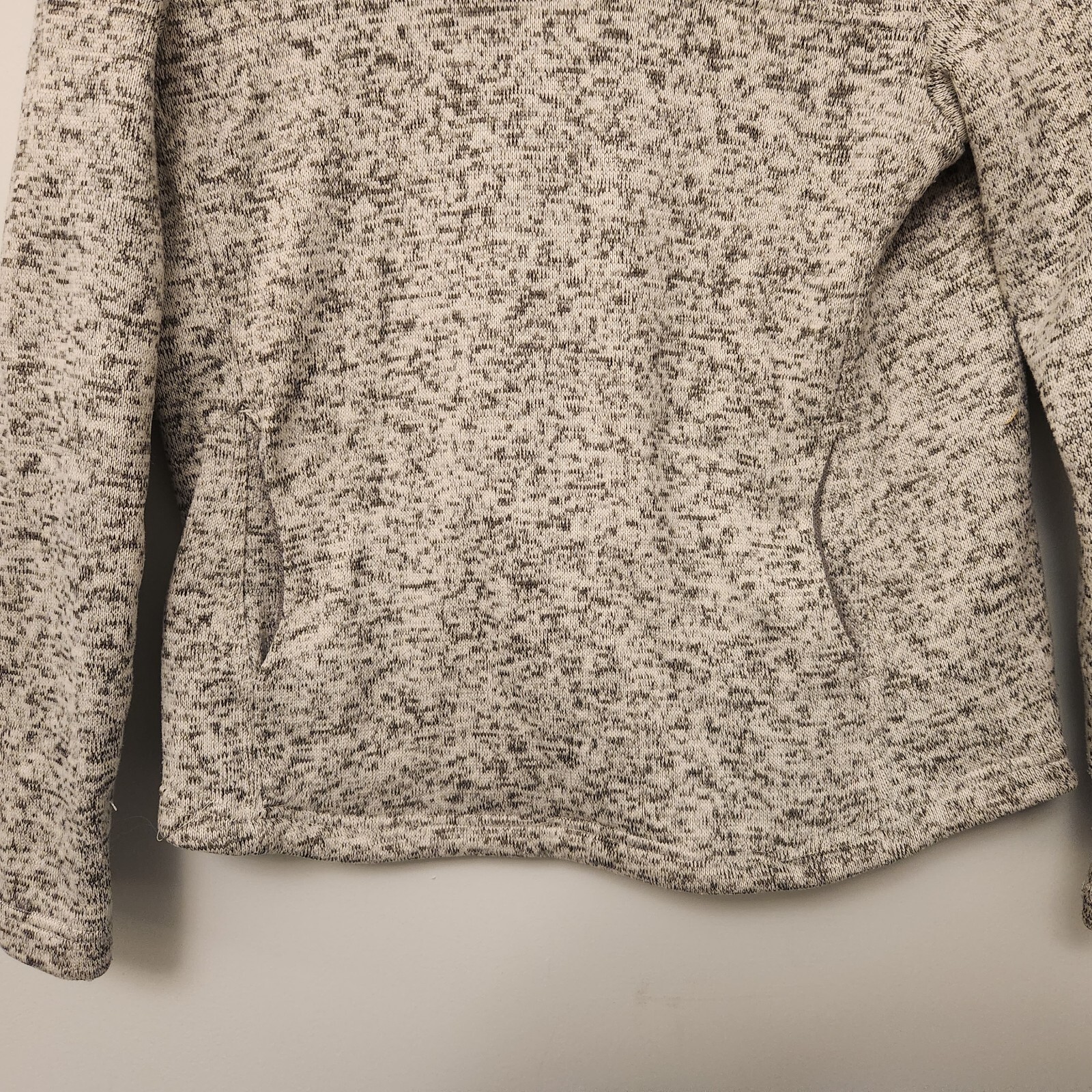 Kyodan Sweater Freedom Trail Pullover 1/2 Zip Gray Pockets Outdoors Womens Med