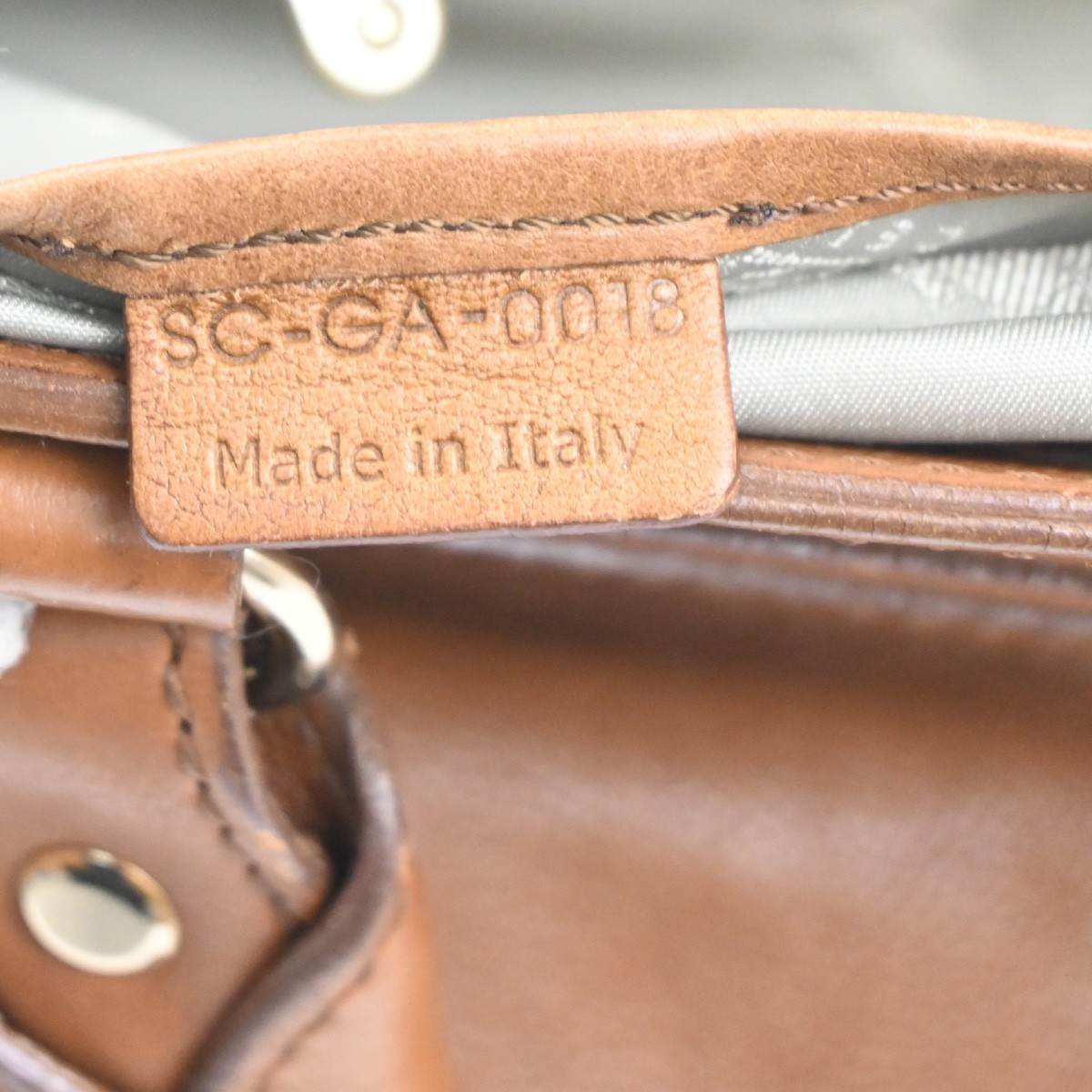 CELINE Logo Boogie Horse Carriage Hand Bag Leather Brown GHW Italy 32MA264
