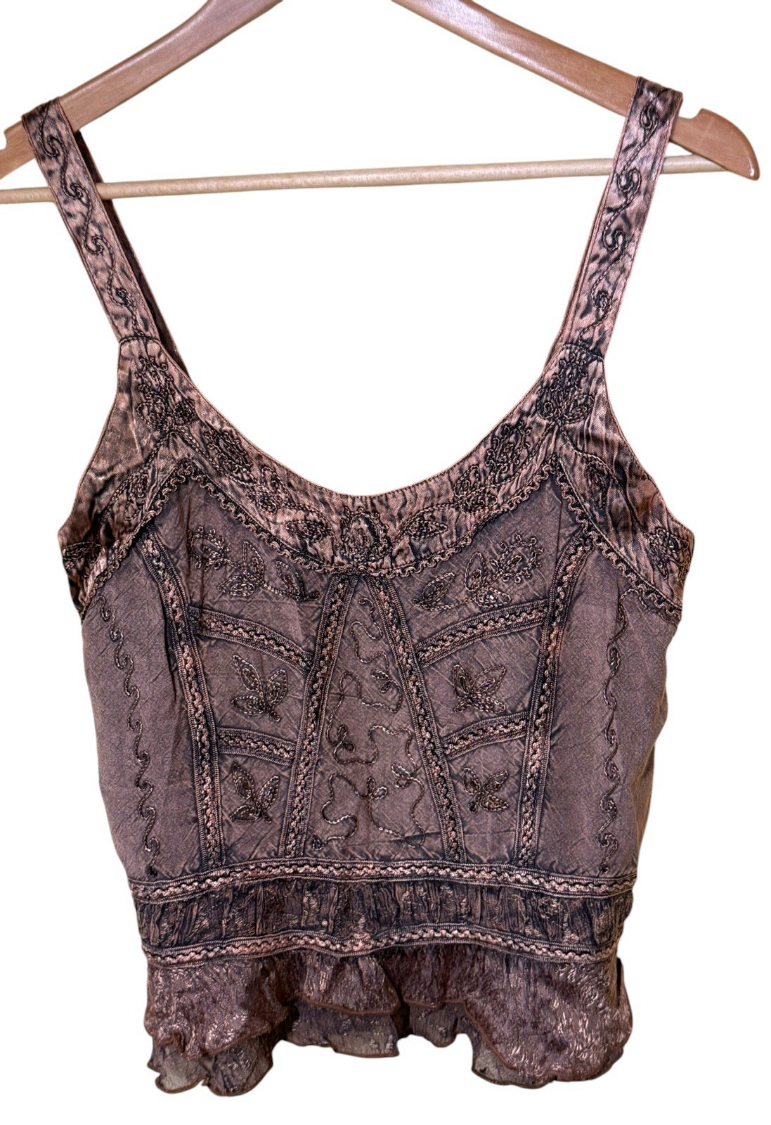 Y2K Beaded Tank Top Size XL
