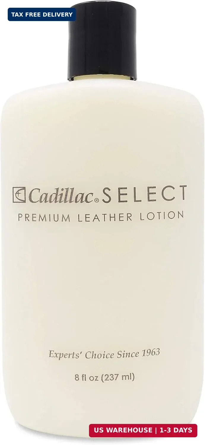 Cadillac Select Leather Lotion Cleaner and Conditioner- For Handbags, Sofas, Jac