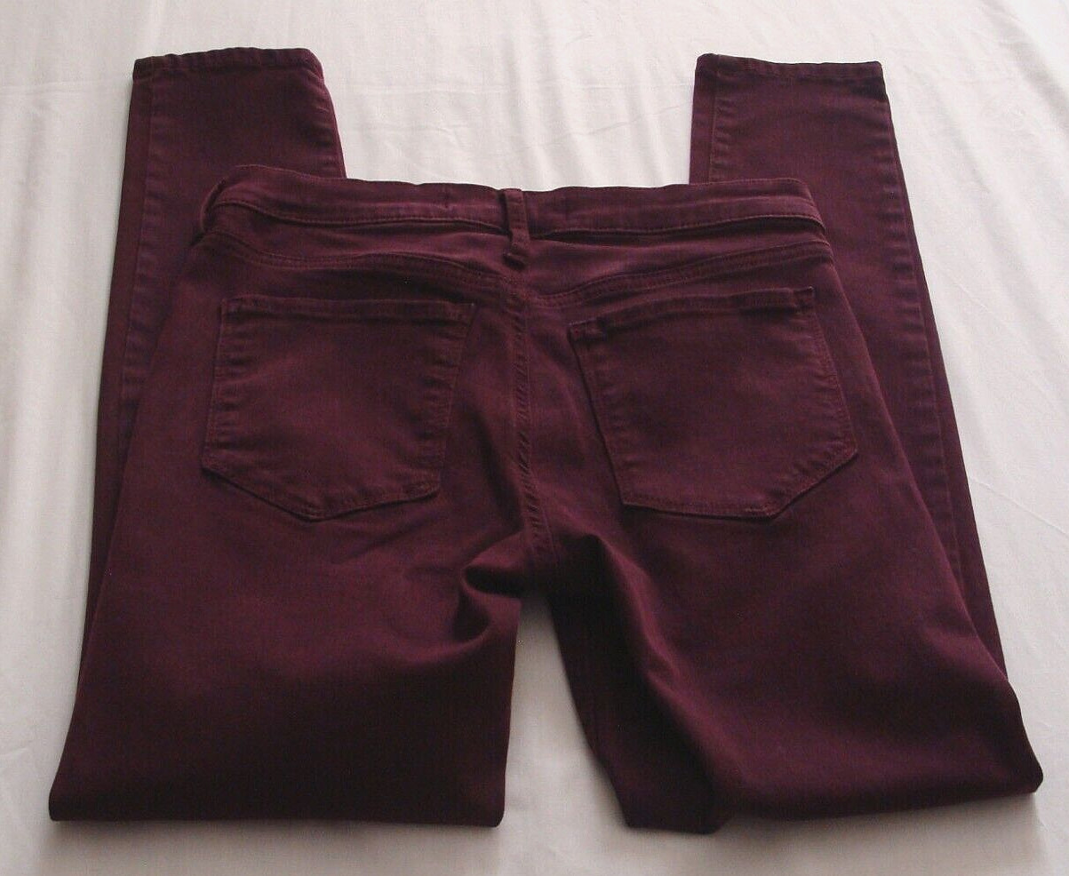 GAP Dark Mauve Purple “Easy LEGGING” DISTRESSED/Destroyed Jeans Sz 27 (26.5 In)