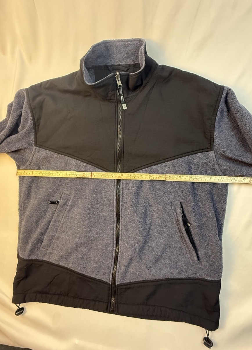Colorado Clothing Tech Series Fleece Jacket Mens L Full Zip Outdoor Blue Black